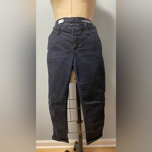 GAP Dark Denim Ankle Pants with Back Snap Pockets